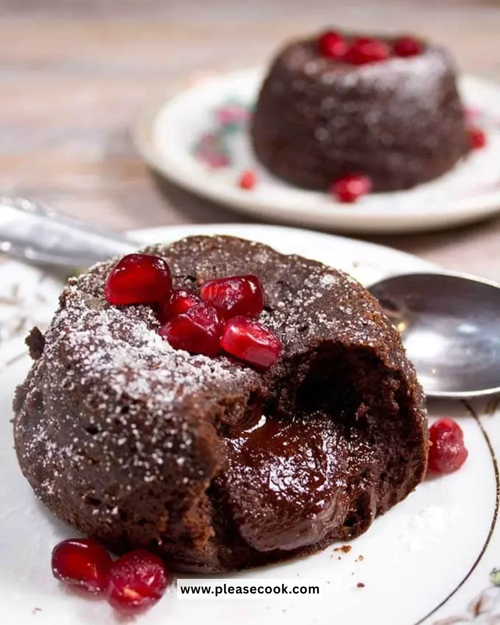 Delicious Keto Chocolate Lava Cake served warm with a gooey center