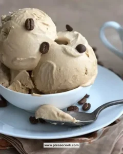 Delicious keto coffee ice cream made with a no churn recipe