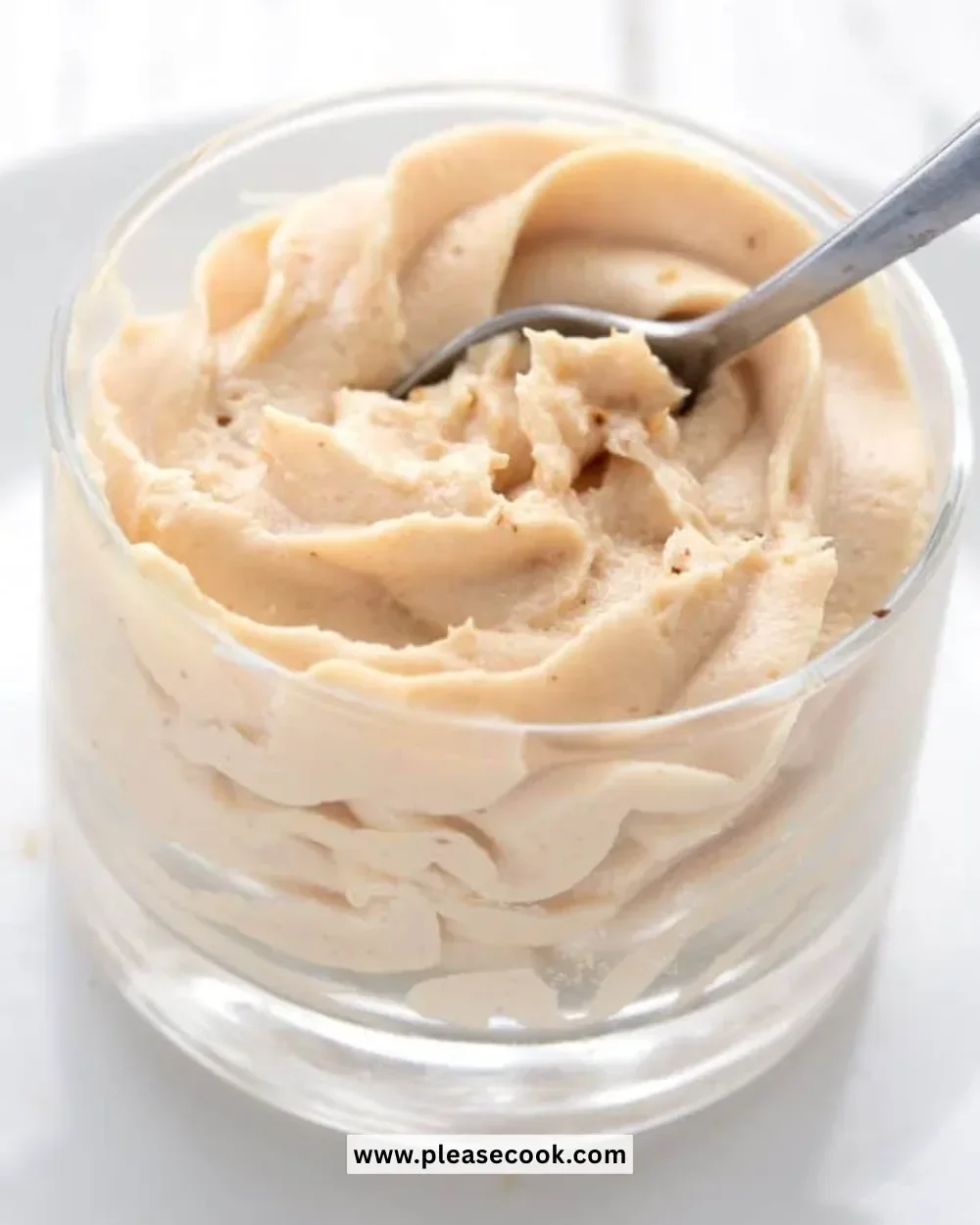 Delicious Keto Peanut Butter Mousse in a dessert bowl topped with peanuts
