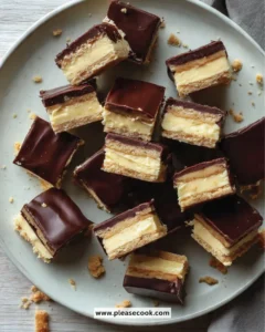 No-Bake Boston Cream Pie Bars topped with creamy chocolate ganache