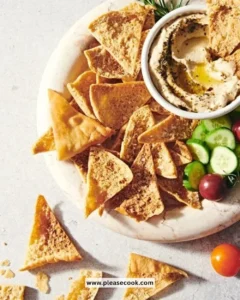 A bowl of crispy pita chips perfect for snacking or dipping