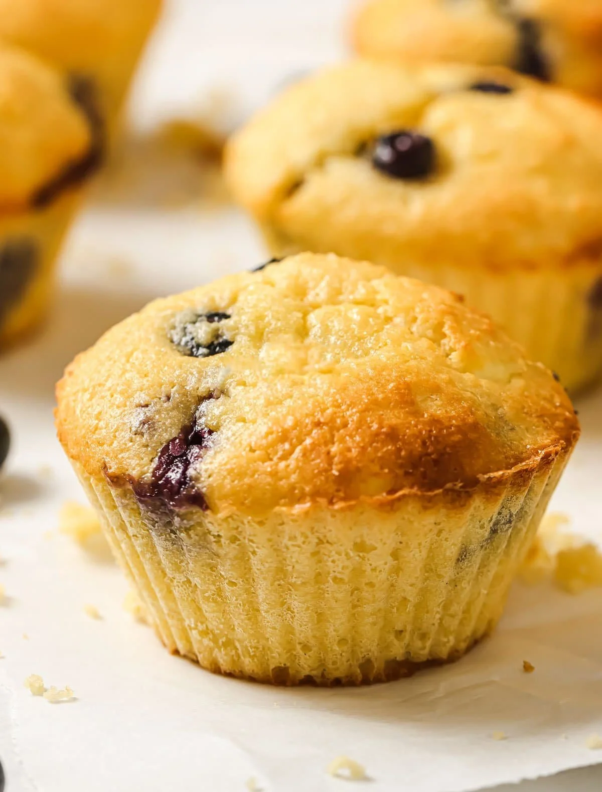 Delicious protein muffins with chocolate chips and nuts for a healthy snack
