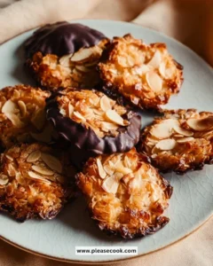 Delicious homemade quick Florentines on a plate.