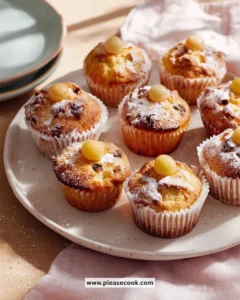 Delicious homemade Simnel Muffins with marzipan and dried fruit, perfect for Easter.