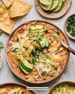 Delicious Bowl of Slow Cooker Buffalo Chicken Chili with Toppings