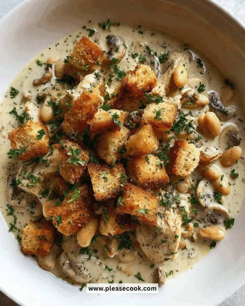 Slow Cooker Garlic Butter Chicken with herbs and spices