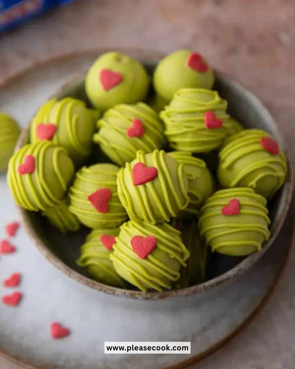 Festive Grinch Oreo truffles for a no-bake holiday treat