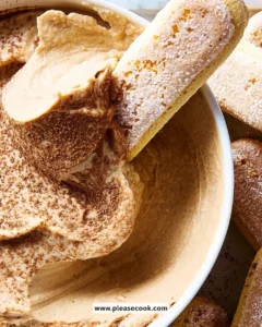 Delicious Tiramisu Dip in a bowl, perfect for dessert lovers.