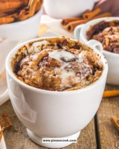 Delicious Air Fryer Mug Coffee Cake served in a mug