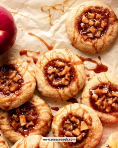Delicious apple pie cookies fresh out of the oven, combining flavors of classic apple pie.