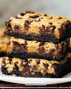 Delicious brookies combining rich brownie and cookie flavors