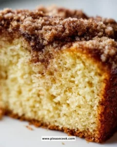 Classic sour cream coffee cake with a cinnamon swirl