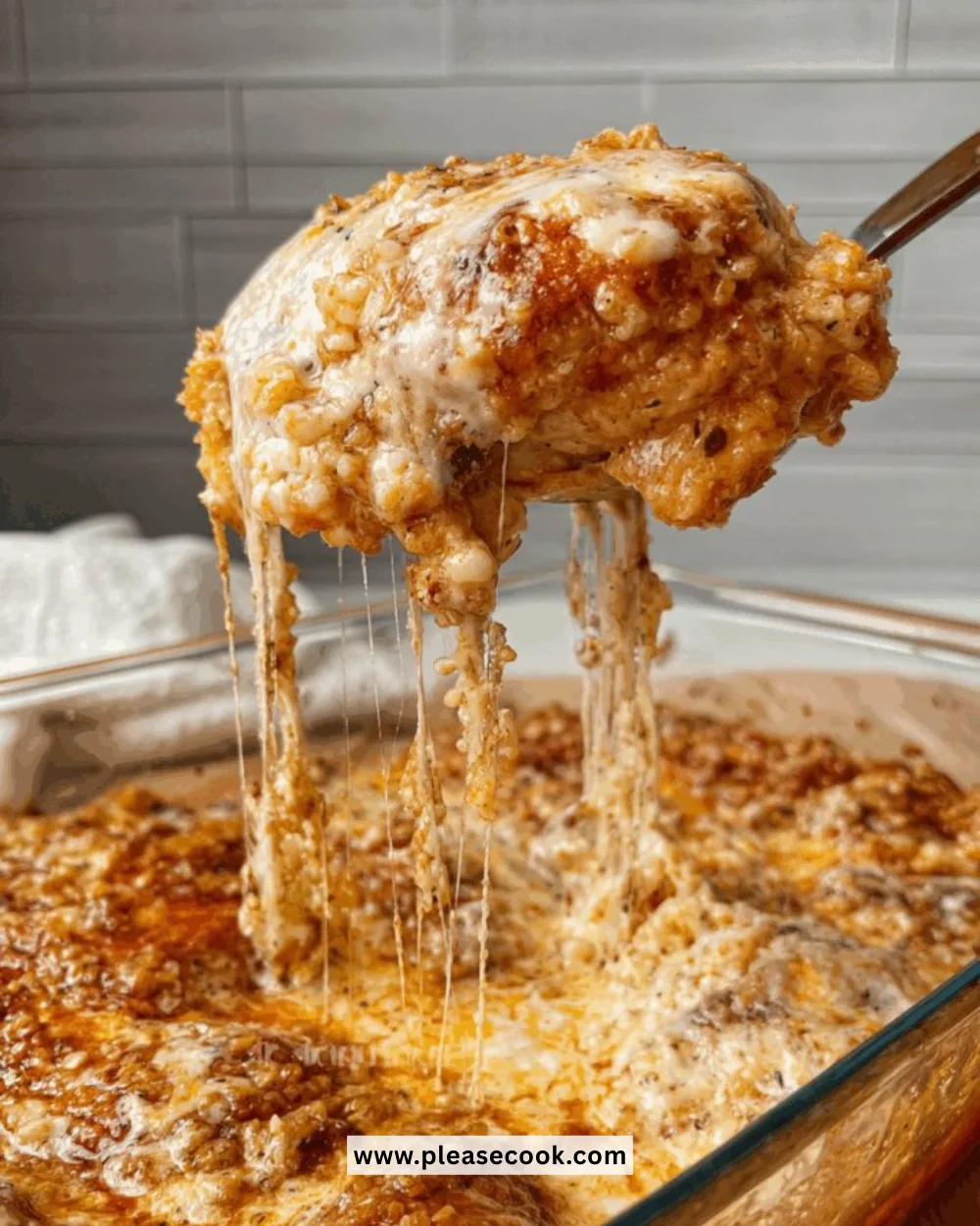 Cottage Cheese Chicken Parm Bowl with chicken and cheese