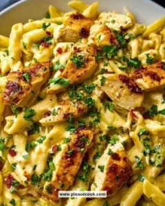 Creamy Marry Me Chicken Pasta topped with herbs and cheese in a bowl