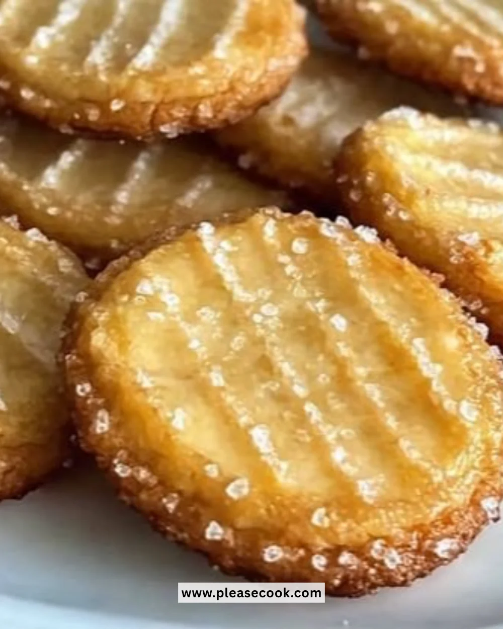 Freshly baked French salted butter cookies on a cooling rack
