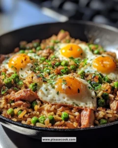 Delicious serving of Heavenly Fried Rice with colorful vegetables and shrimp