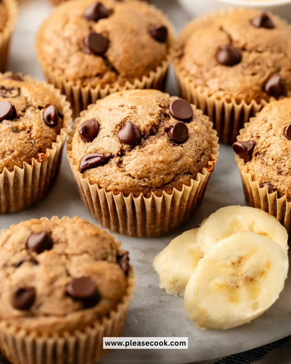 High Protein Banana Muffins fresh out of the oven, perfect for a healthy snack.