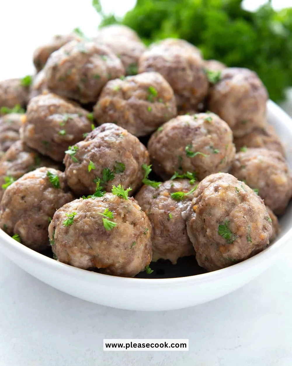 Delicious low-carb Keto Meatballs served with marinara sauce