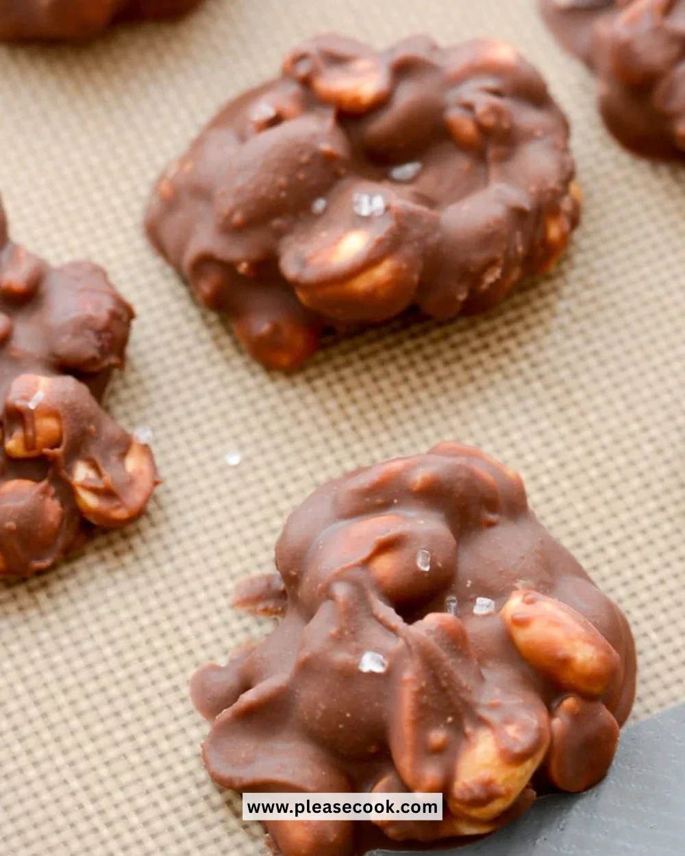 A delicious batch of low carb crock pot candy ready to enjoy.