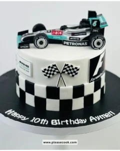 Delicious Racing Car Cake decorated with vibrant colors for a themed celebration