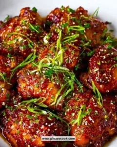 Delicious Slow Cooker Honey Garlic Chicken served with vegetables on a plate.