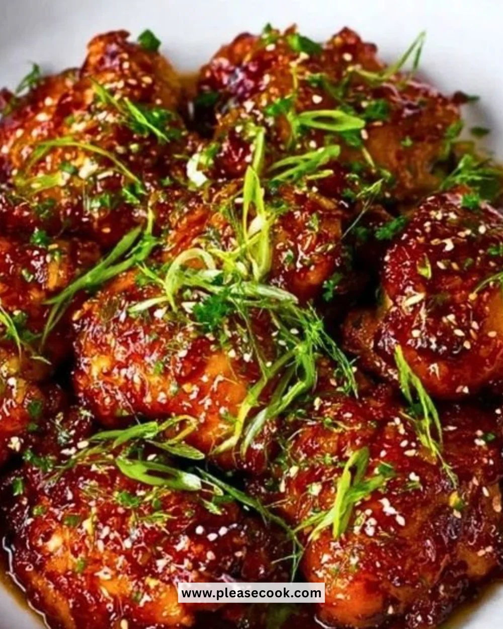 Delicious Slow Cooker Honey Garlic Chicken served with vegetables on a plate.