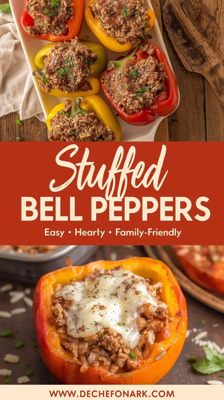 Colorful stuffed bell peppers filled with savory ingredients on a plate