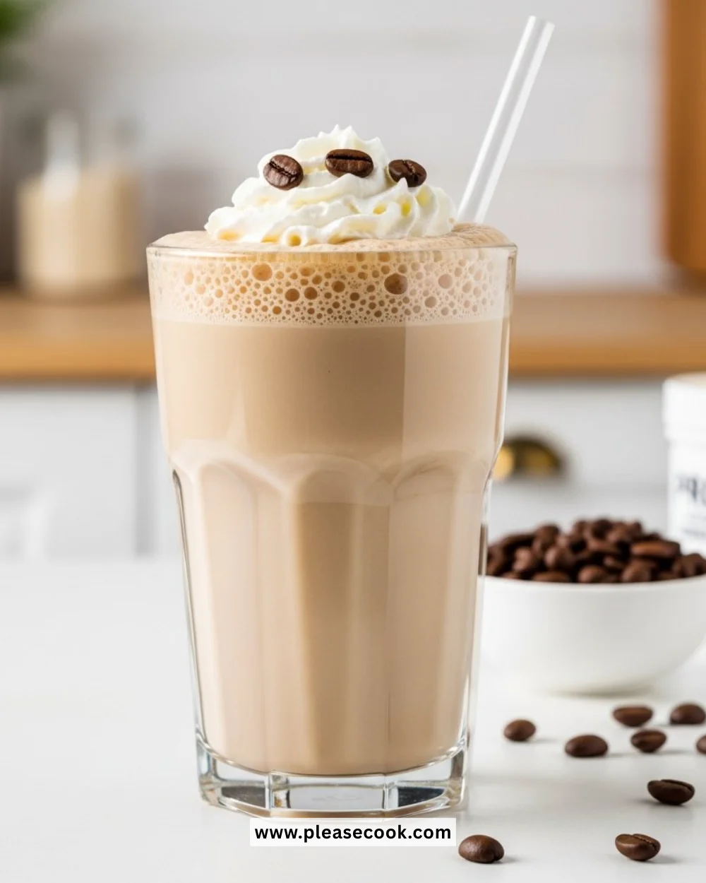 5-Minute Coffee Protein Shake recipe with protein powder and fresh coffee