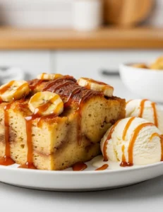 Easy Banana Bread Pudding
