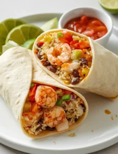 Simple Shrimp Burritos
