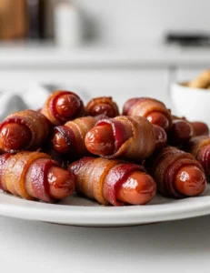 Simple Brown Sugar Bacon Wrapped Smokies