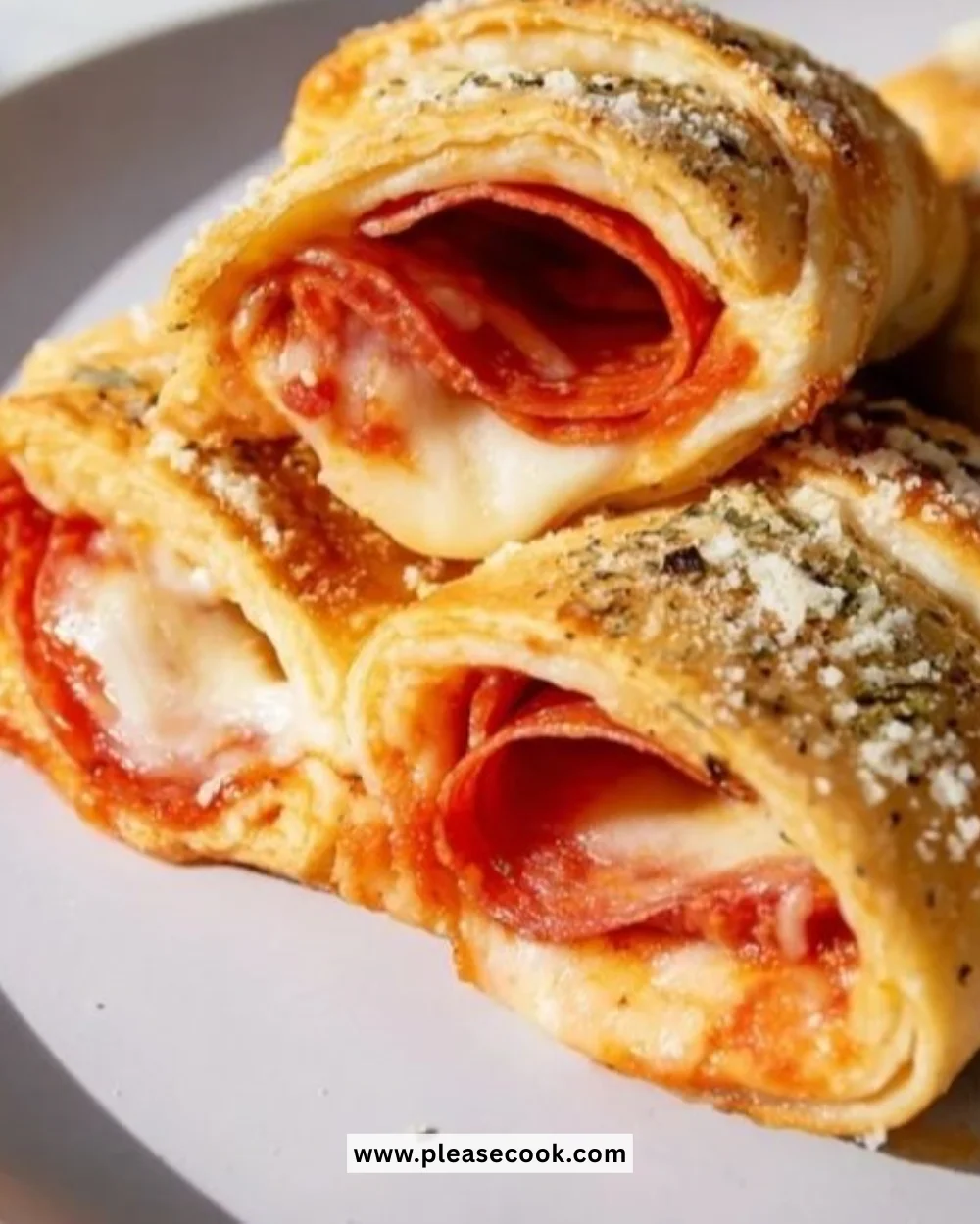 Air fryer pizza rolls crispy and golden brown in a basket