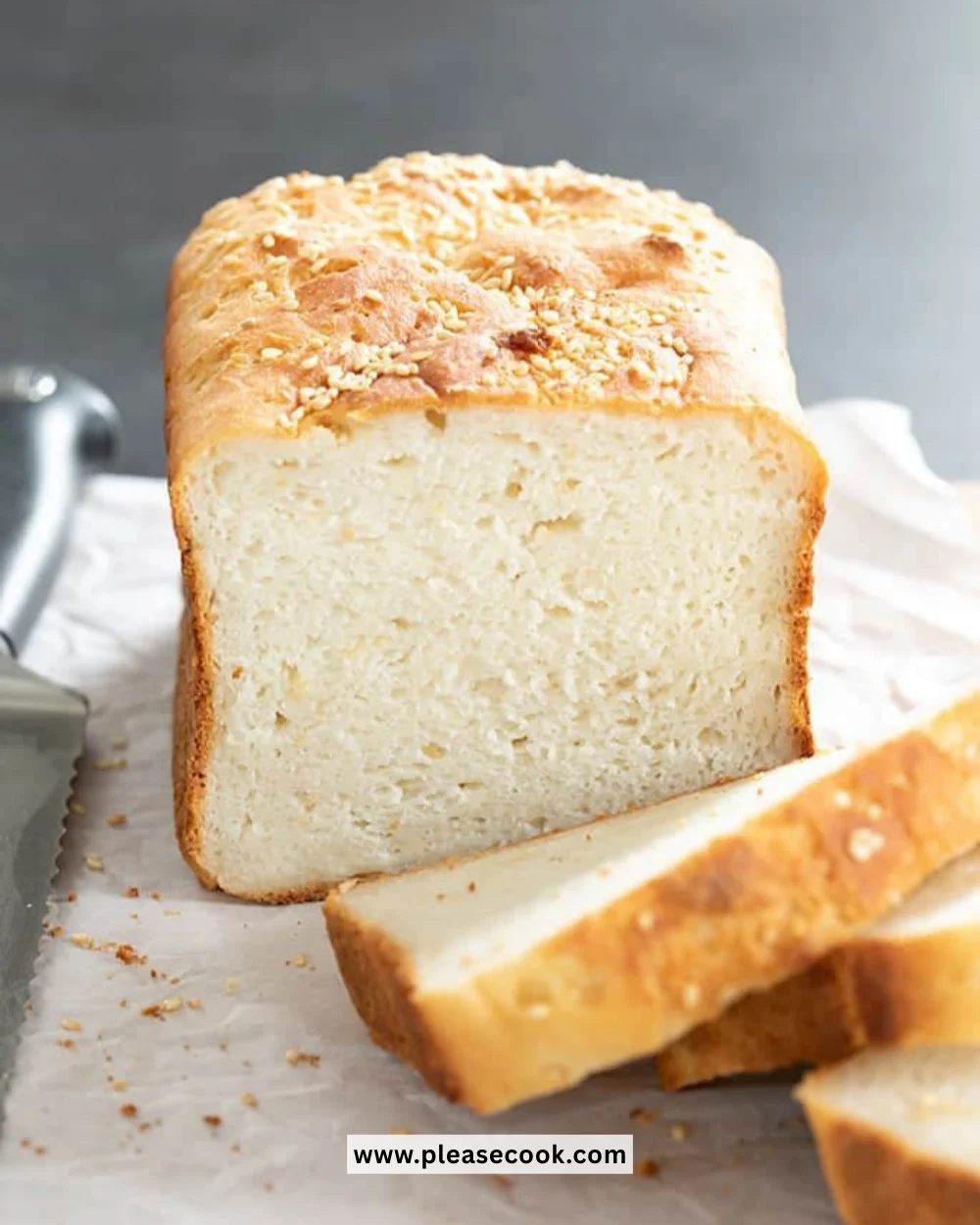 Easy gluten free bread recipe with simple ingredients and steps