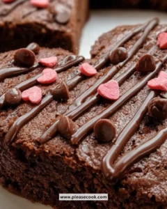 Heart-shaped chocolate brownies for a delightful dessert experience
