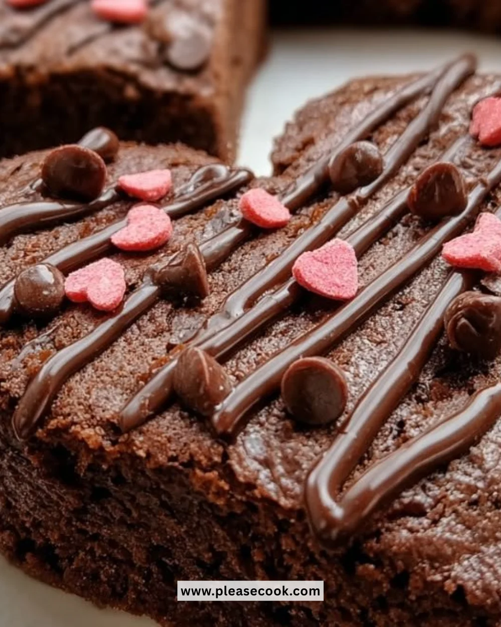 Heart-shaped chocolate brownies for a delightful dessert experience