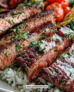 Sheet Pan Steak and Veggie Bowl with colorful vegetables and tender steak