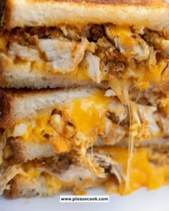 Delicious spicy crispy chicken cheese dish garnished with fresh herbs