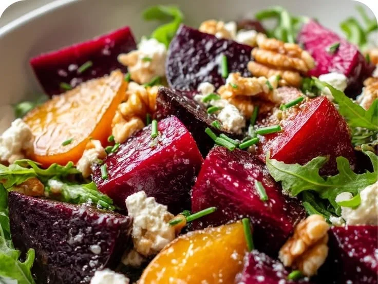 Beet Salad with Quinoa and Goat Cheese
