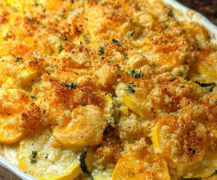 Cheesy Southern Squash Casserole