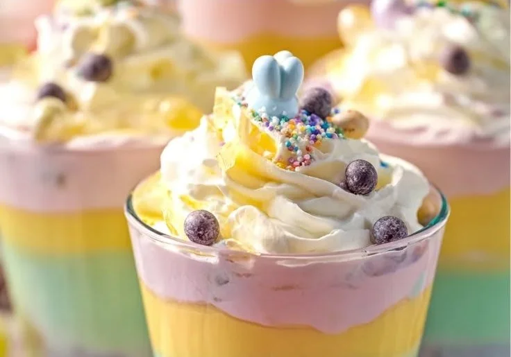 Creamy Easter Jell-O Parfaits