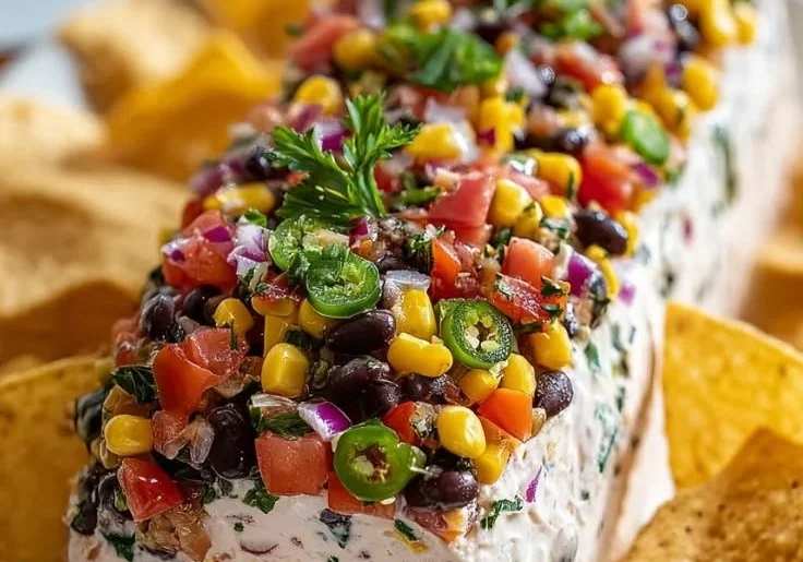 Fiesta Cowboy Caviar Cheese Log