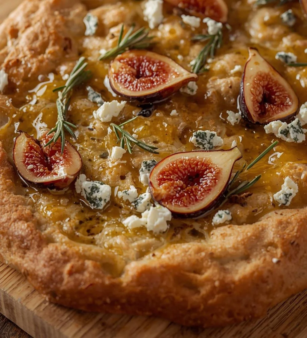 Focaccia with Figs and Blue Cheese