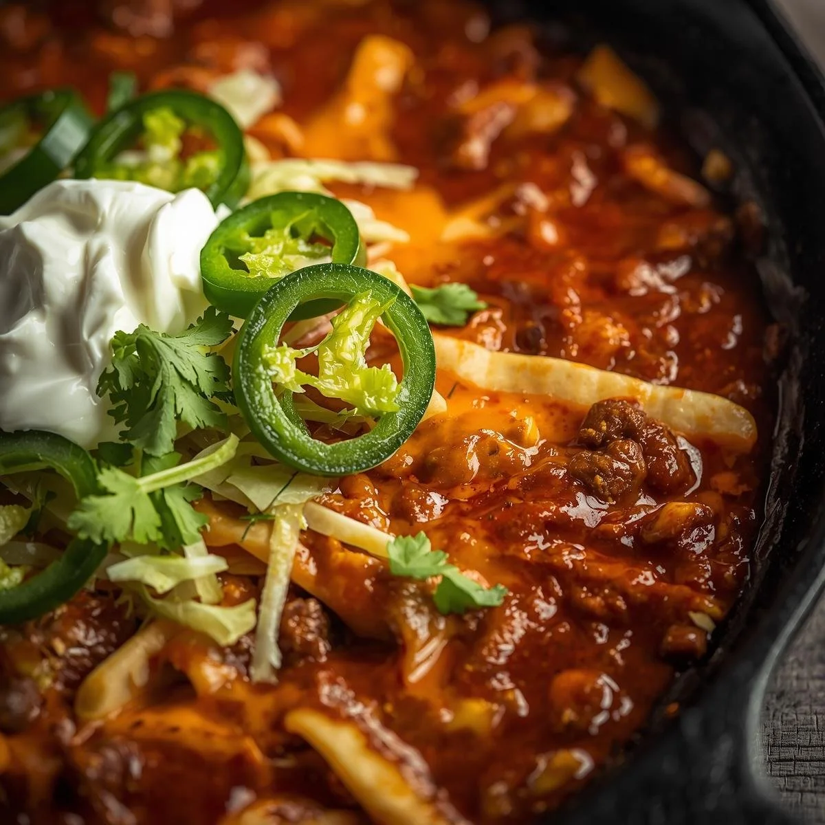 Ground Beef Enchilada Skillet