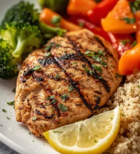Healthy chicken dinners with fresh ingredients and vibrant flavors