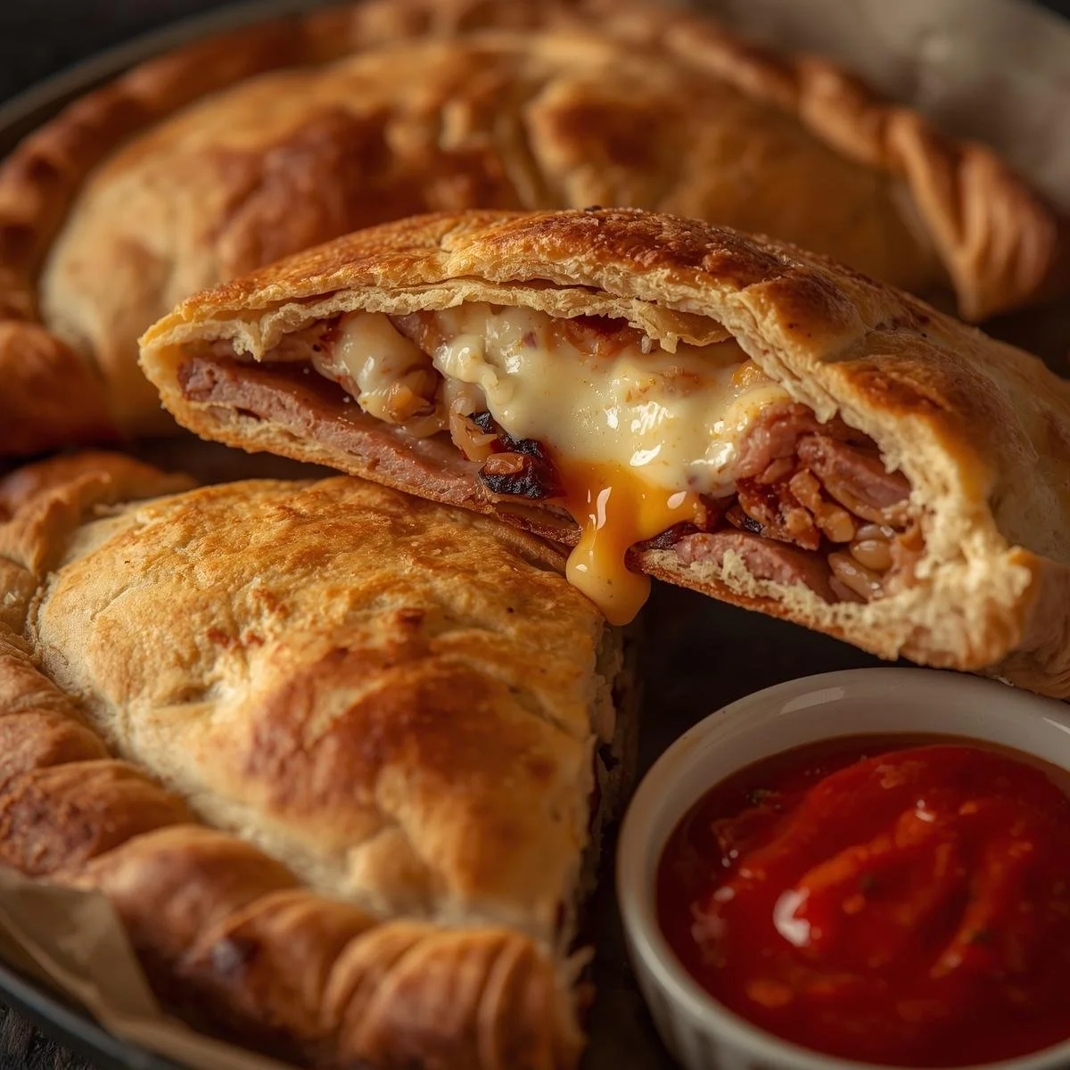 High-Protein Keto Calzone