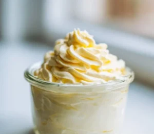 Bowl of homemade mayonnaise made with fresh ingredients