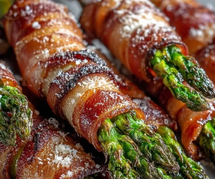 Keto Bacon Wrapped Asparagus Bundles