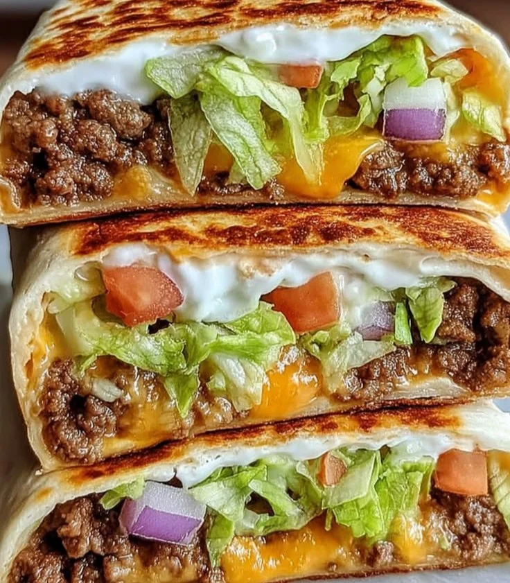 Delicious keto crunchwraps filled with fresh ingredients and packed with flavor.