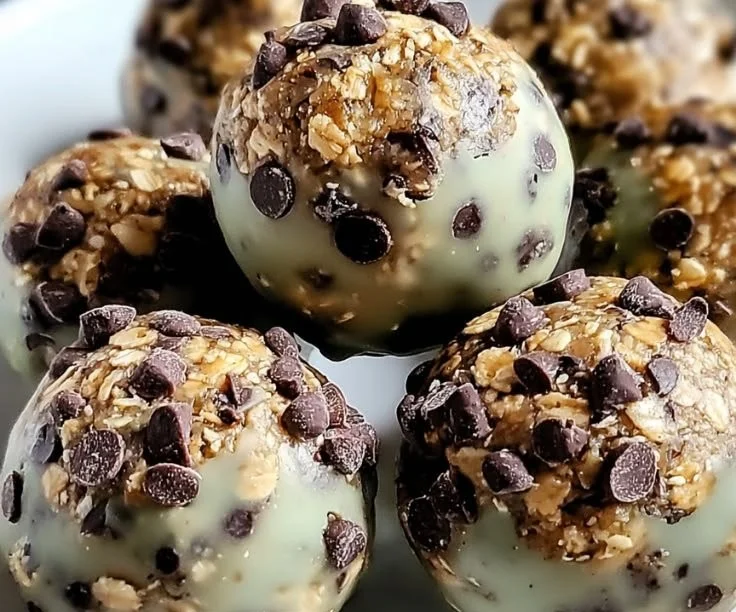 Mint Chocolate Chip Protein Balls