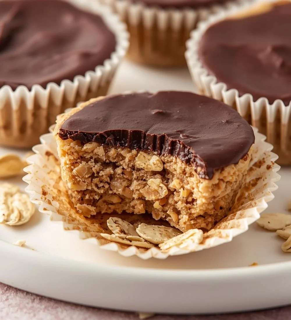 No-Bake Peanut Butter Oat Cups